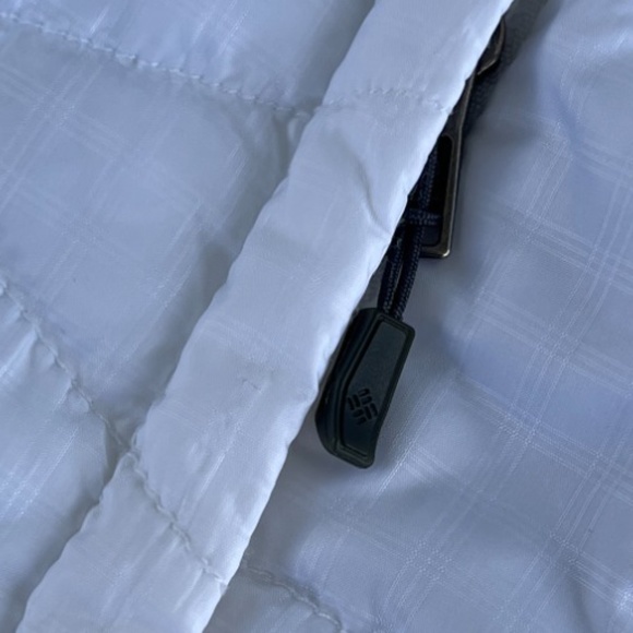 Columbia Mighty Lite III Insulated Windowpane White Jacket Women's Size Small - Picture 10 of 13